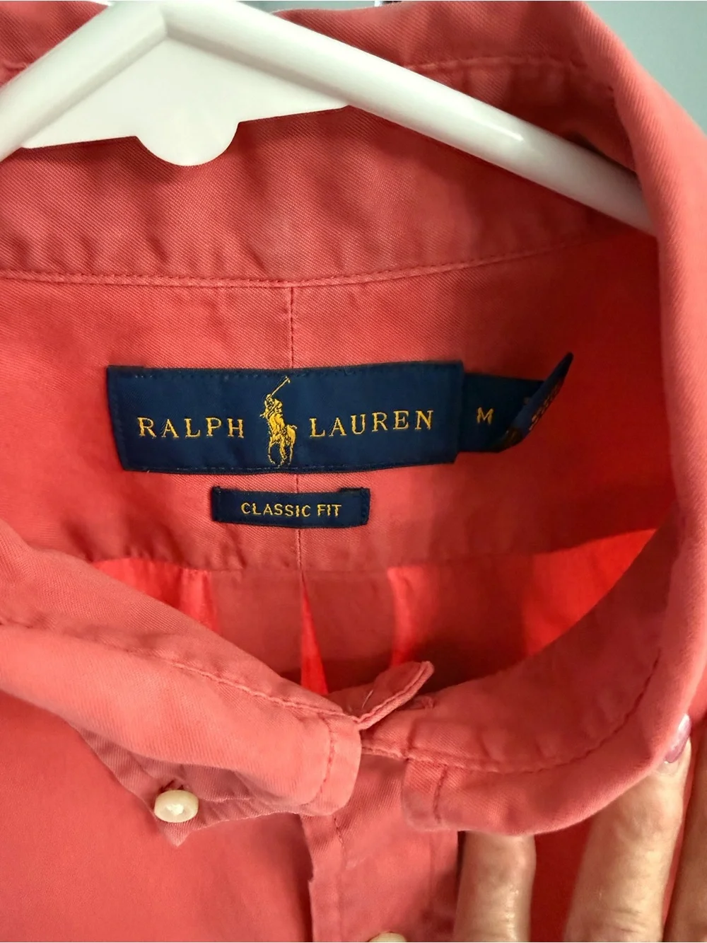 Polo by Ralph Lauren Men’s Coral Button-Down Shirt